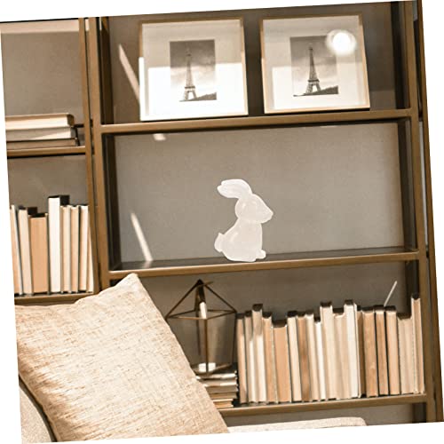 Jouet pour bébé lapin décoratif en cristal, statuette design de Pâques - 5
