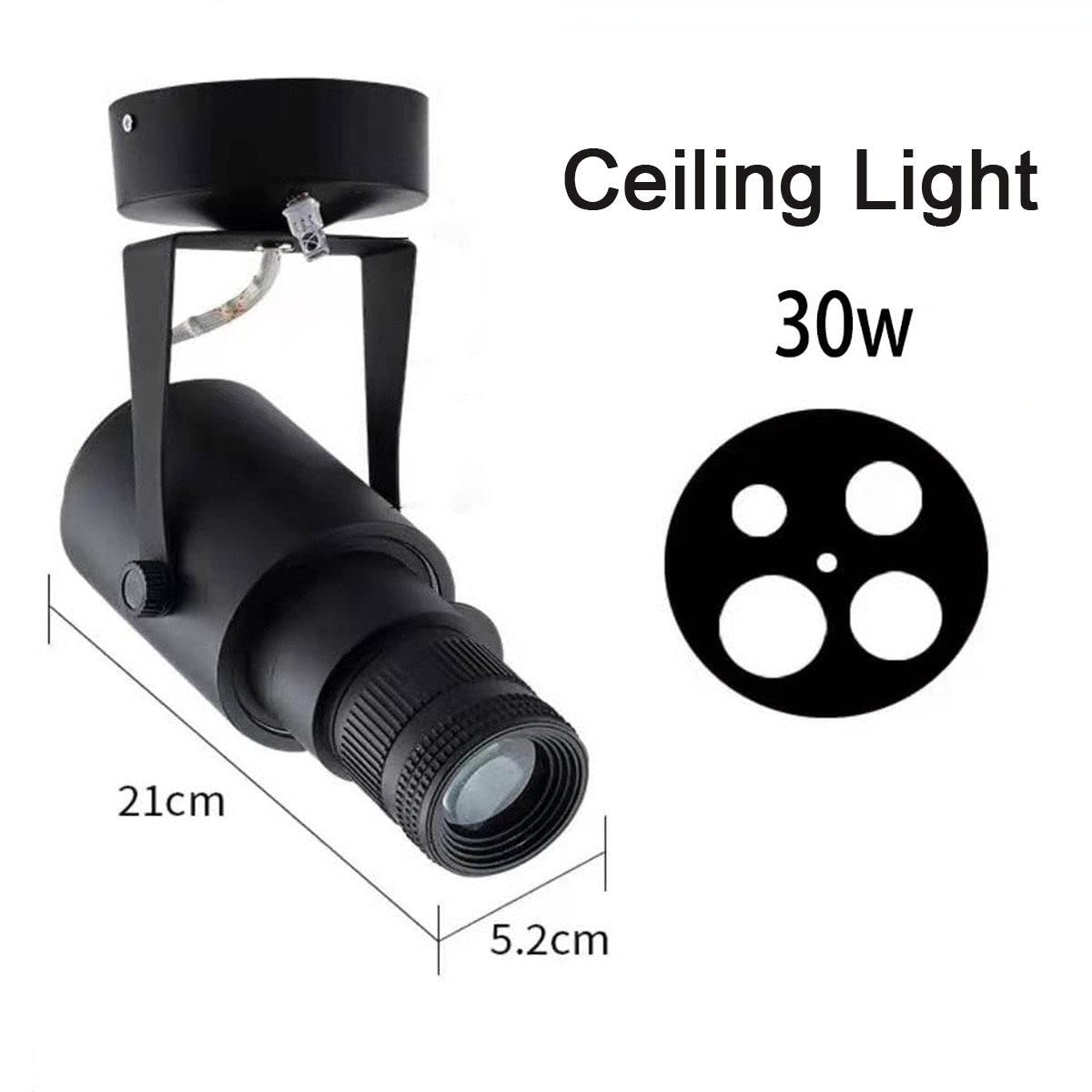 20W/30W LED-Zoom-Scheinwerfer, Verstellbarer Lichtkegel für Theater, KTV, Bar & Café, 4000K Schienenbeleuchtung, perfekt für Bühnen- und Hintergrundbeleuchtung