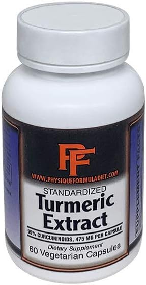 Physique Formula Turmeric - Curcumin C3 Complex-Maximum Potency, 60 Veg Caps