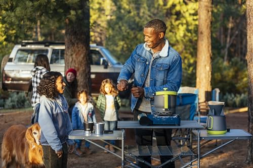 Eureka! Camp Kitchen Portable Folding Camping Cooking Table and Shelf,Grey