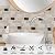 URCOLOR 10-Sheet Backsplash Tile for Kitchen Peel and Stick,12"x12" Self Adhesive Wall Tiles Stick on Back Splashes for Bathroom Brown