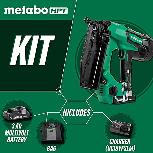 Metabo Hpt 18V Multivolt™ Cordless Finish Nailer Kit | Includes 1 Battery | 16 Gauge | Lifetime Tool Warranty | Nt1865Dms #TOP2