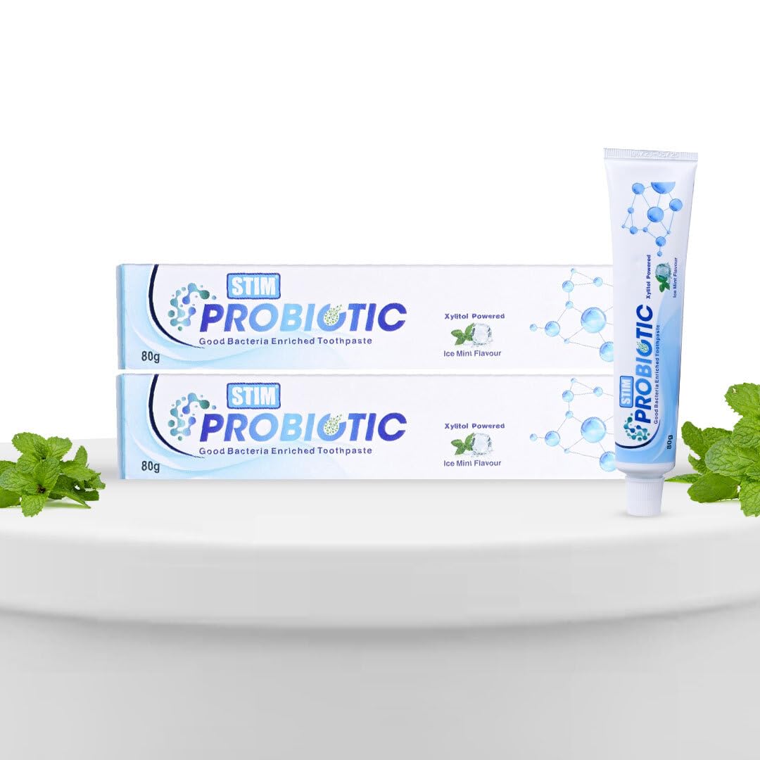 STIM Probiotic Toothpaste - Cavity Protection | Xylitol Powered | Freshens Breath | Healthy Teeth & Gums (2)-image-40