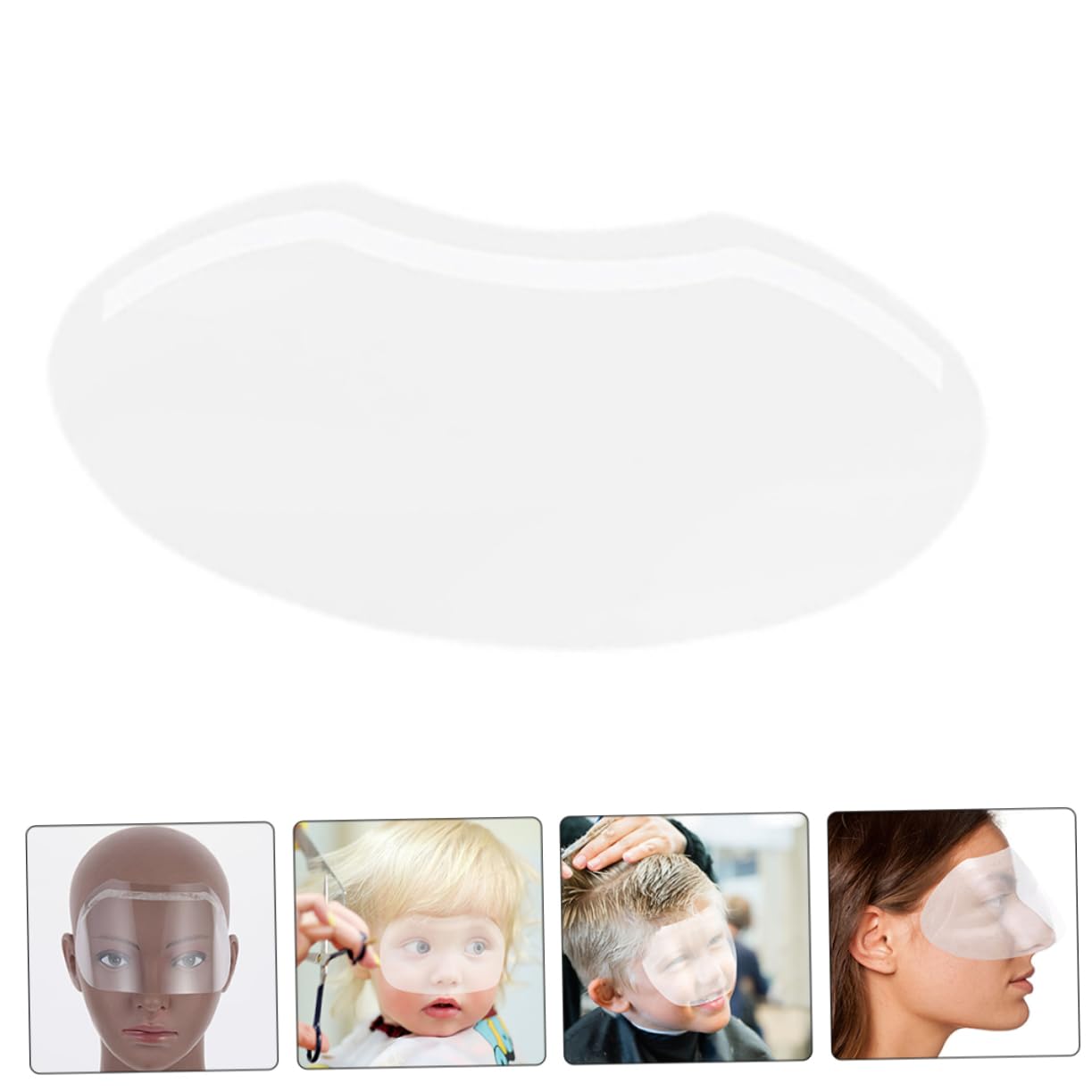 180piezas Escudos Faciales Transparentes Para Peluquería Protecciones Para De Cabello y Tratamientos Capilares Cubiertas Para Manchas y Suciedad y