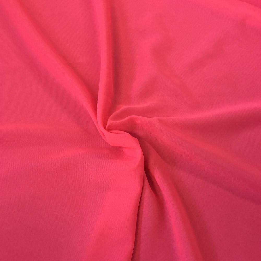 Valentina Textile Inc Solid Sheer Chiffon Fabric by The Yard – 100% Polyester Lightweight 72 GSM, 58"/60" Wide Non-Stretch Dress & Draping Material