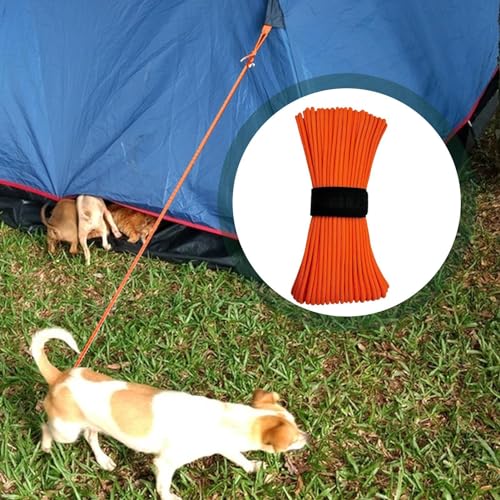 de pára-quedas, Paracord grosso - Corda de nylon longa e forte de 100 pés - Corda de barraca de equi