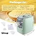 Treliamd Electric Pasta Maker, Automatic Pasta Maker Machine with 13 Discs for Spaghetti & Fettucine and More, Noodle Pasta Maker Machine with Measuring Cups & Flour Cup, for Home Kitchen