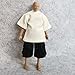 1/12 Scale Figure Clothes Male Clothes Men's T-Shirt Pants Trousers Clothing for 6inch Male Action Figure Body Doll (A)