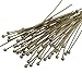 200pcs 26mm Round Ball Head Pins (Wire 0.8mm/0.03 inch/ 20 Gauge) Antique Bronze Plated Brass for Jewelry Beading Craft Making CF45-26