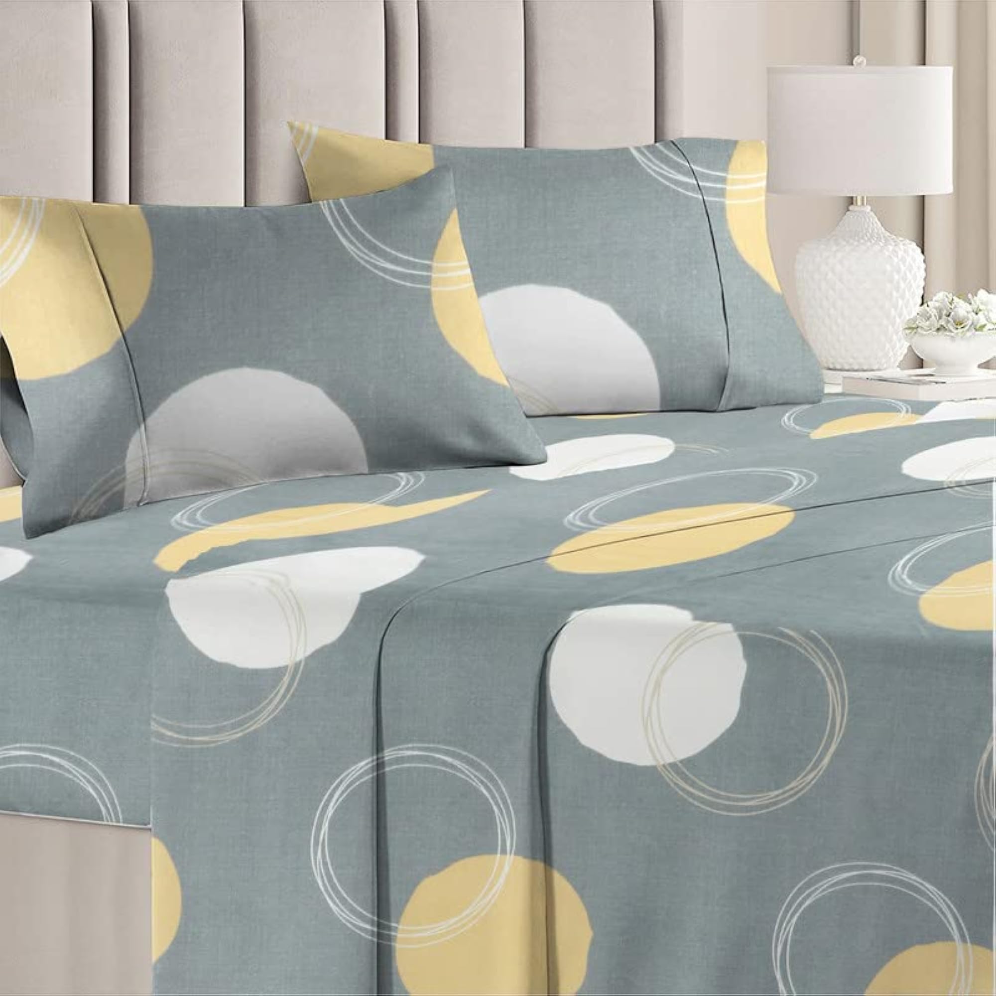 350TC Floral Cotton AC Comforter Set, King Size