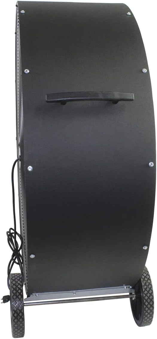 Maxx Air 48 Barrel Fan High Velocity Industrial Belt Drive | Heavy Duty Dent Resistant Metal Design | Best for Commercial, Warehouses, Shops and Garage Use | 18,000 CFM