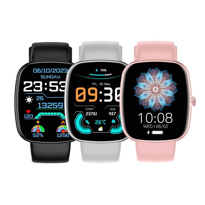 Cool Smartwatch Border Silicona Rosa (Llamadas, Salud, Deporte)