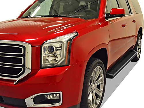 Estribos negros APS Premium 6in para Chevy Suburban miniatura 2