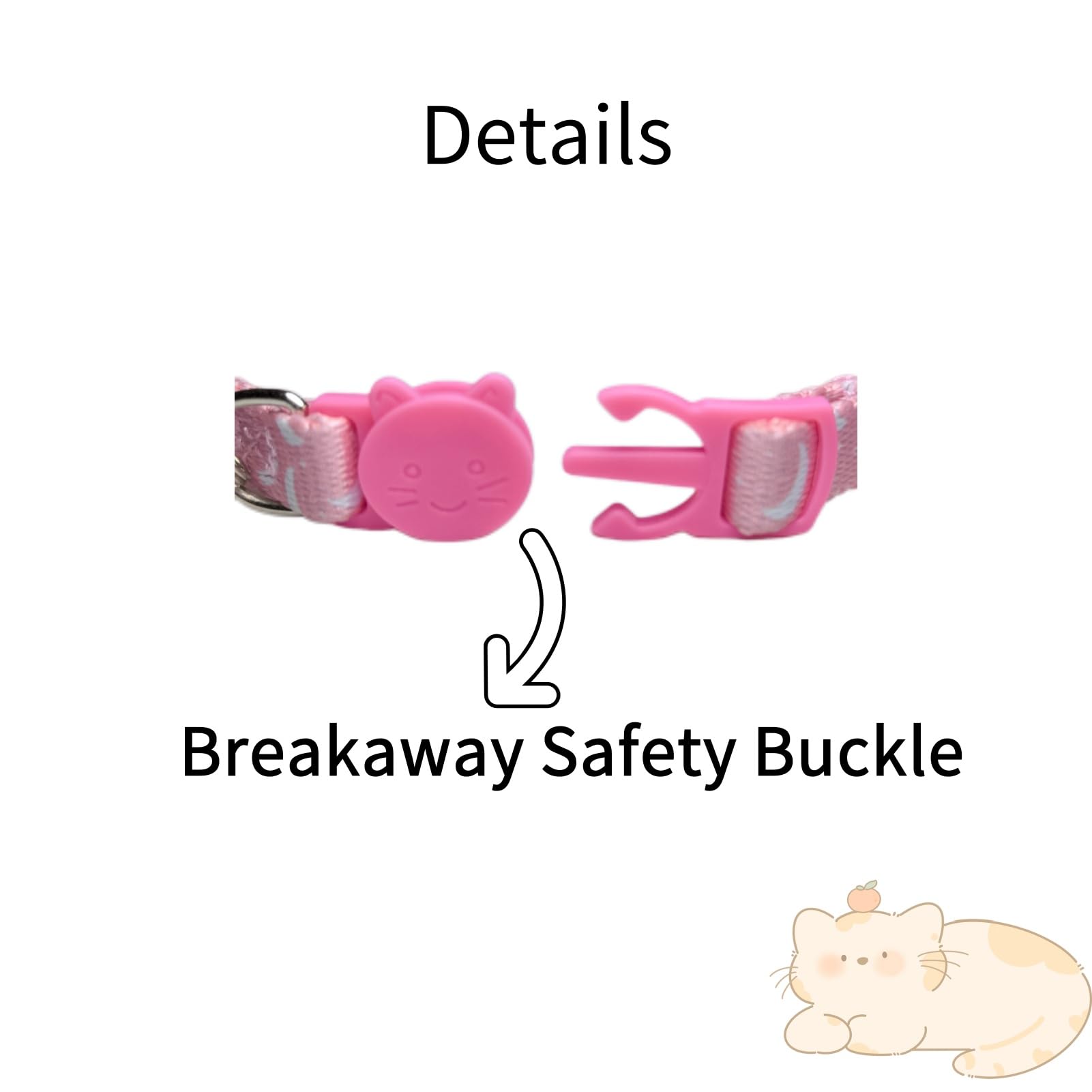 Paquete De 2 Collares Gato Con Hebilla Seguridad Campana, Estilo Girasol Y Corazón, Ajustables Para Gatitos Lindos Cómodos , Gatitos, Cachorros, Mascotas Pequeñas, Niñas Niños