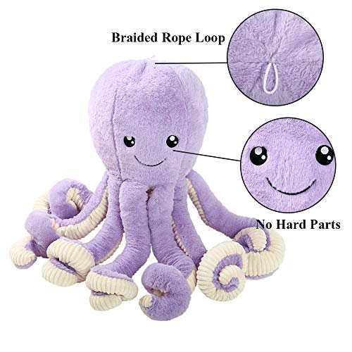 DENTRUN Octopus Stuffed Animals, Octopus Plush Doll Play Toys for Kids Girls Boys Adults Birthday Xmas Gift Present 7/16/24/32 Inches, 5 Colors
