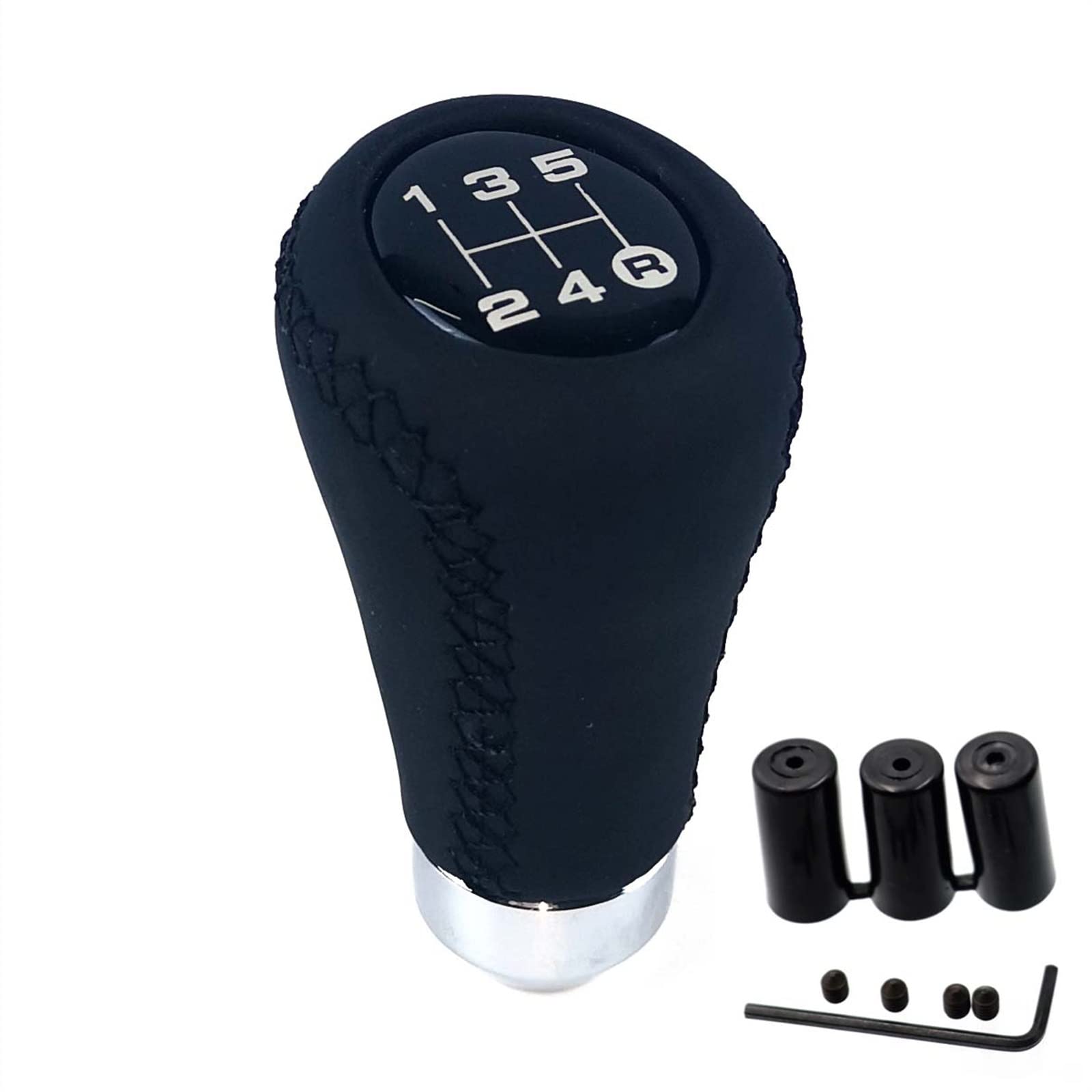 Pookknop 5/6 Versnellingen Auto Versnellingspookknop Pook Handbal Voor Toyota Voor Corolla Voor RAV4 Voor Avensis Voor Yaris Voor Verso Voor Auris Versnellingspookknop(Black 5 Speed