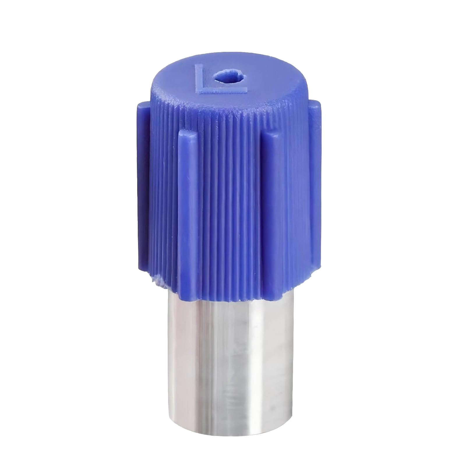 Low Pressure AC Valve, Air Conditioning Service Port, Anti-Rust Air Conditioning Service Valve, Compatible with VW Polo Bora Jetta (Blue)