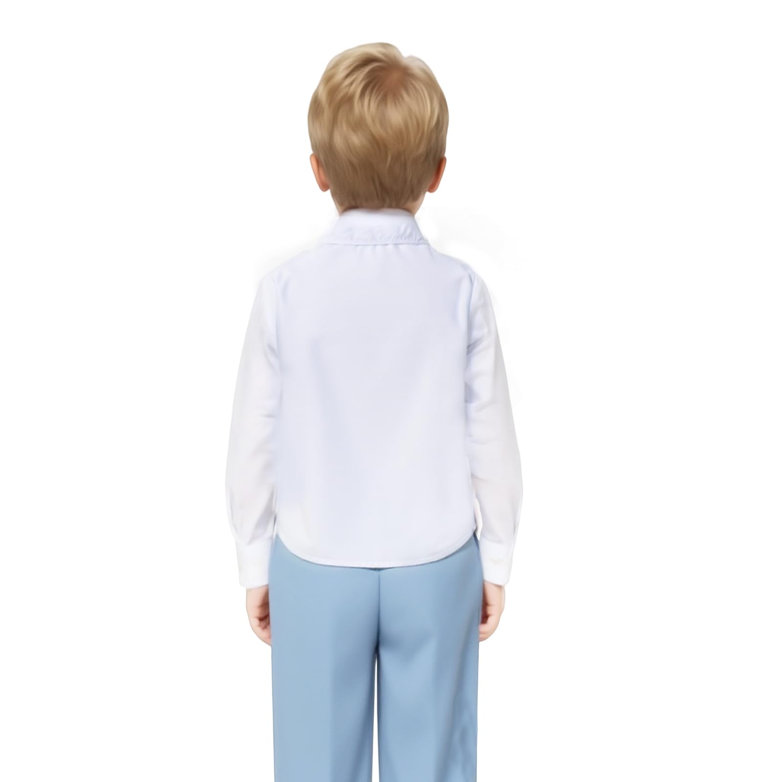 Ensemble de costume formel 2 pièces pour tout-petit garçon avec chemise et gilet, costumes de gentleman pour garçons, tenues de mariage