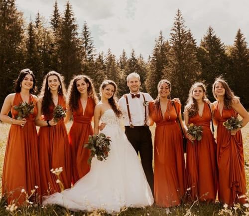 Infinity Dresses for Bridesmaids,Wedding Guest Dresses for Women,Plus Size Wrap Dress Long Maxi Convertible Multiway Dress4