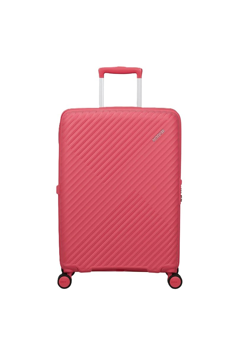 American Tourister Diablast Spinner 68/25 TSA EXP Trolley Pink Glitch Rosa