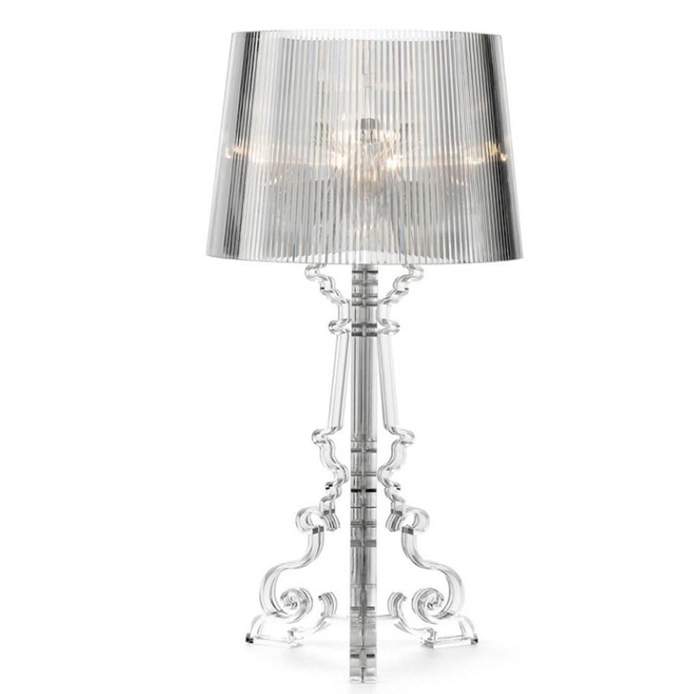 Lampada da Tavolo Moderna Lampada da Tavolo Decorativa in Acrilico Trasparente Lampada da Comodino per Camera da Letto Lampada d'accento per Soggiorno