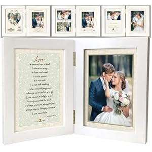 A’arkaJ Wedding Picture Frame – Collage, 7 Mats Included – Suitable for Gifting on Wedding, Engagement, Anniversary.