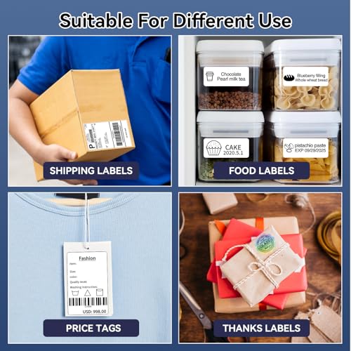 Omezizy 249BT Bluetooth Etikettendrucker DHL,Labeldrucker 4x6,Versandetiketten Drucker,DHL Label Printer Kompatibel mit Amazon, Etsy, Shopify, Royal Mail, DHL, FedEx, etc