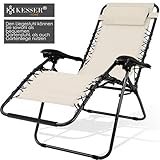 Sonnenliege Liegestuhl mit Getränkehalter Verstellbar Rückenlehne abnehmbares Kopfkissen Kopfpolster - 5