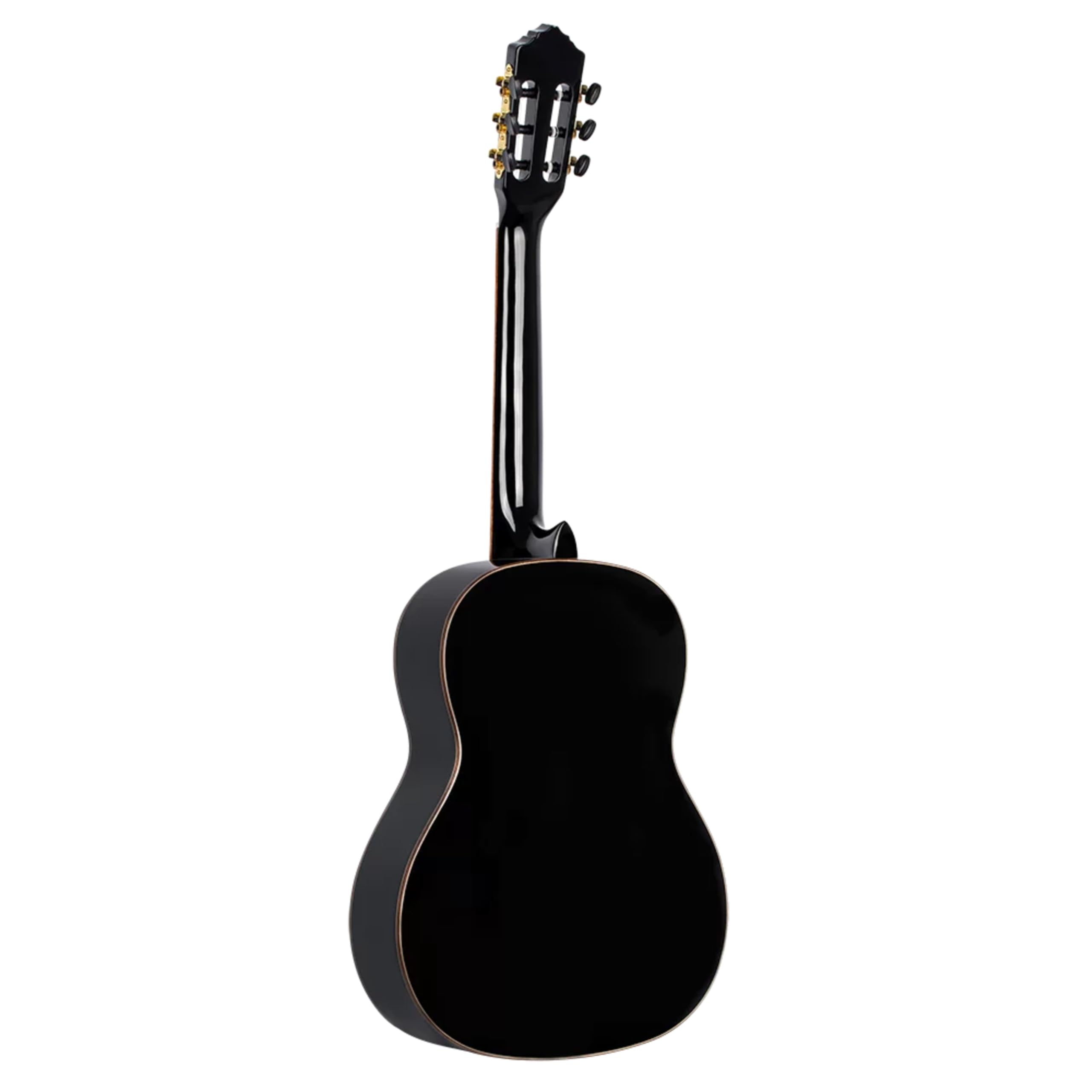 Ortega Guitars Guitarra Clásica Family Series 4/4 con Funda Slim Neck, Negro, R221SNBK