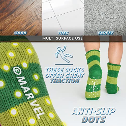 Marvel Pluizige Sokken, Heren pantoffelsokken, Zwart, Panther Thor, Warme Gebreide Sokken - Afbeelding 7