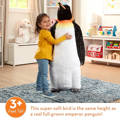 Melissa & Doug Giant Lifelike Plush Emperor Penguin Standing Stuffed Animal (3.4 Feet Tall) - image 2