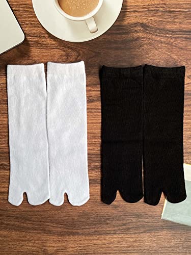 2 Pairs Cotton V Two Big Toe Tabi Flip Flops Socks for Kids Boys Girls 3-8 Years4