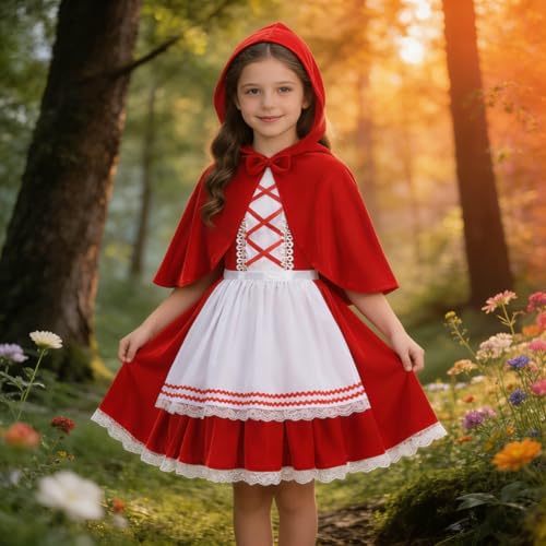 Disfraz completo de Caperucita Roja para niñas miniatura 7