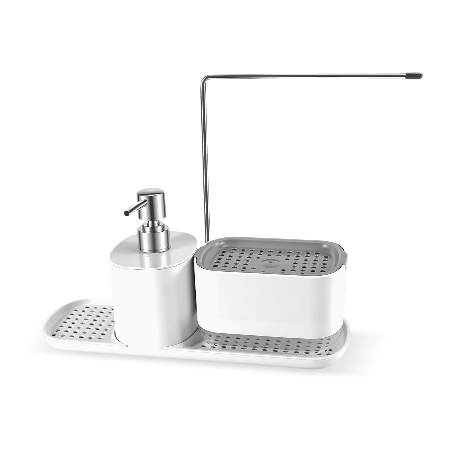 famuka 3 in 1 Soap Dispenser Dishwashing Liquid Dispenser Set