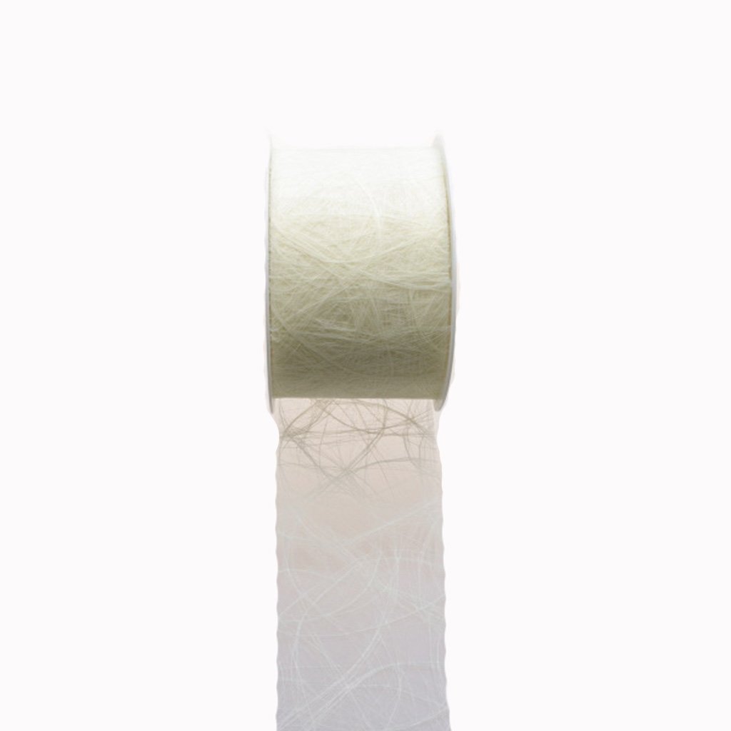 Deko und Band SIZOWEB Table Runner Cream 7.9 cm on Reel 50 m of Strings 64 R