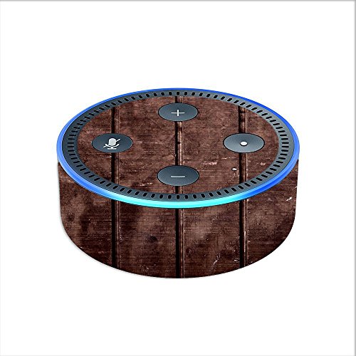 Skin Decal Vinyl Wrap for Amazon Echo Dot 2 (2nd Generation) / Wood Floor