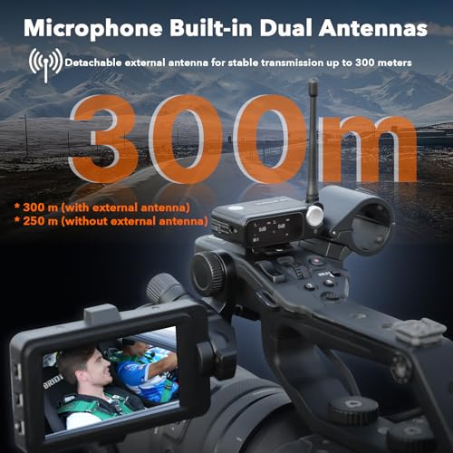 Image of Saramonic Ultra Wireless Lavalier Microphone, 32-Bit Float Recording, Timecode Sync, Noise Cancellation, IPX5 Water Resistance, 984' Range, 130dB SPL, for Cameras, Smartphones, Computers