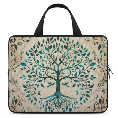 Tree of Life Nature Laptop Bag Laptop Case Computer Messenger Bag with Adjustable Shoulder Strap