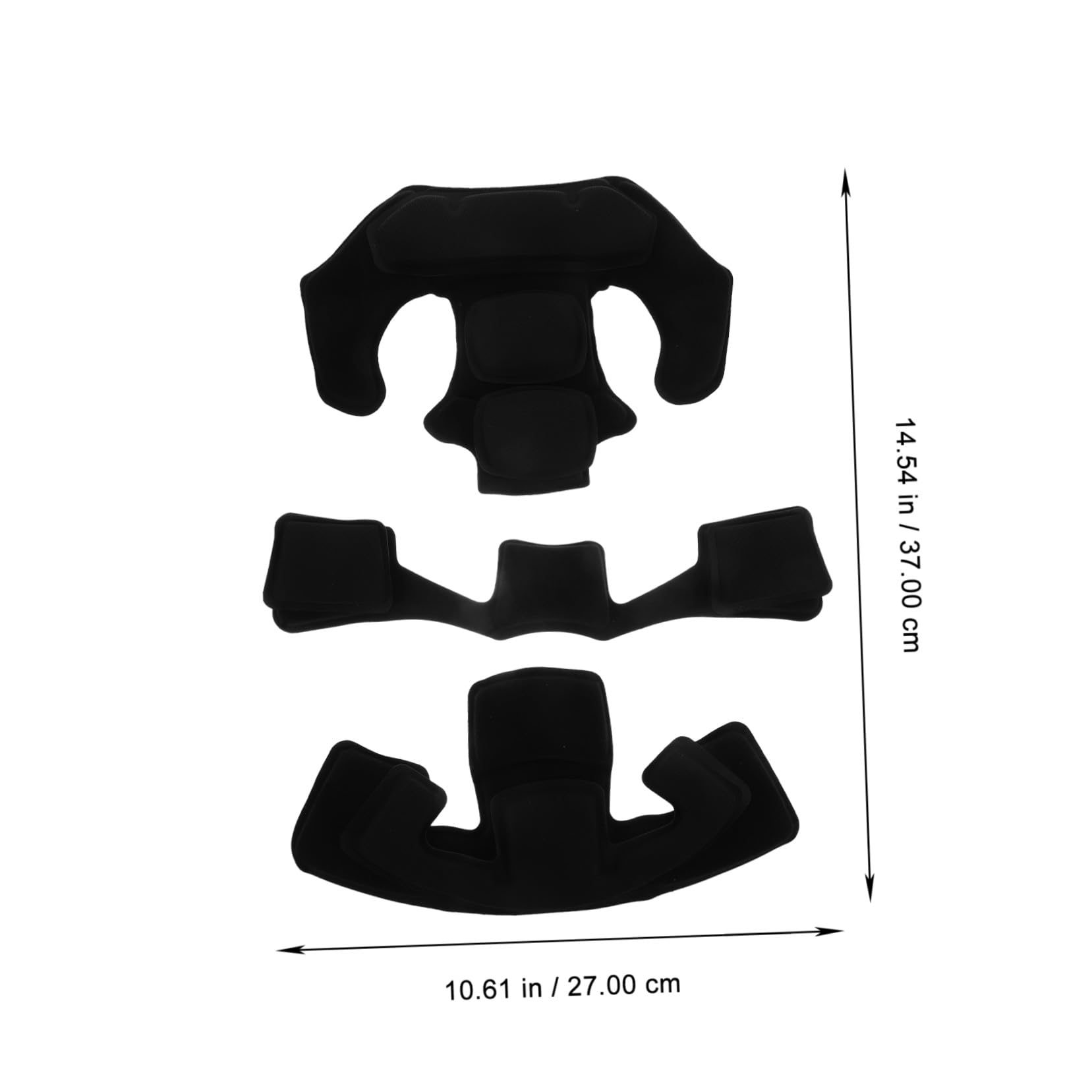 Toddmomy 2juegos Almohadillas Internas para Cascos De Seguridad Acolchado De Adaptable Diferentes Formas Cabeza para Patinaje Bicicleta y Motociclismo Fácil De Limpiar y Reemplazar