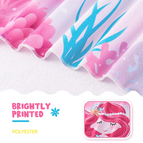 WERNNSAI Mermaid Kids Beach Towel - Image 4