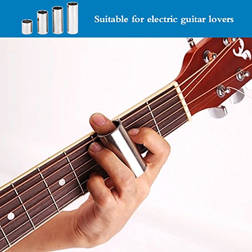 Vgeby Guitar Slides Set, Durability Stainless Steel Bass Slide Guitar Tone Bar For Guitar Accessory #TOP5