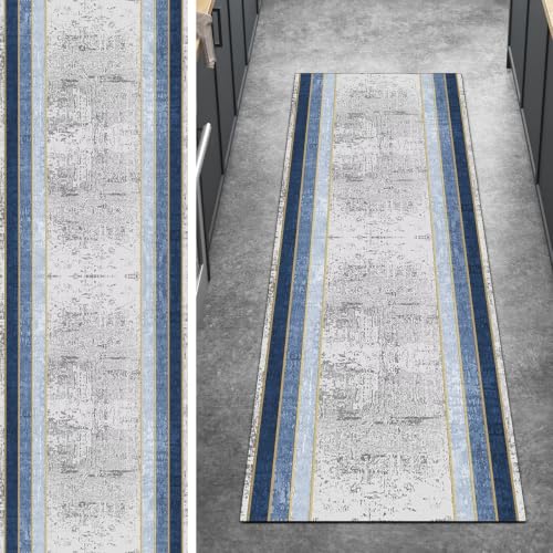 Alfombra de cocina de 100x150 cm pasillo abstracto gris 2