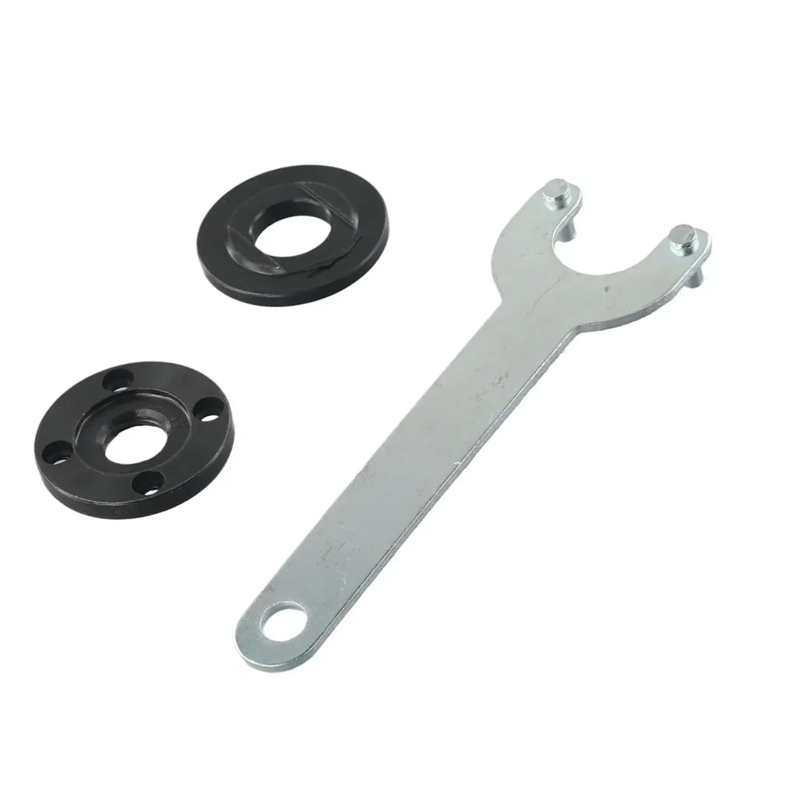 XAGMODSHN Essential Grinder Flange and Wrench Set Metal Nut and Spanners Set Woodworking Grinder Attachments Metal Texture Corner Mill Plate