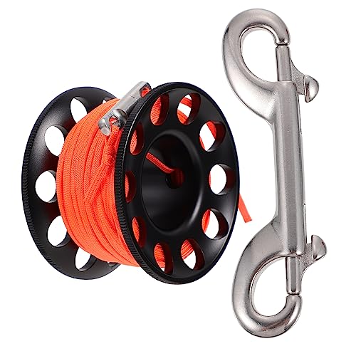 KESYOO 1set Diving Spool Reel Spool Snap Clip Floating Design Lightweight Compact for Scuba Divers Essential Underwater Equipment