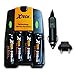Xtech High Speed AC/DC Charger plus 4 AA NiMH 3100mAh High Capacity Rechargeable Batteries for Nikon Coolpix L840, L830, L820, L810, L620 L610, L320, L30, L28, L26 Digital Cameras.