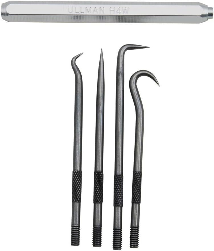 Ullman H4W 4-Piece Hook and Pick Set with handle