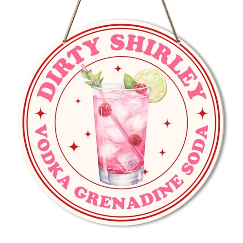 Pink Preppy Room Decor, Pink College Dorm Apartment Decor, Pink Bedroom Decor, Pink Dorm Wall Decor for Teen Girls Women, Vodka Grenadine Soda, Pink Cocktail Decor