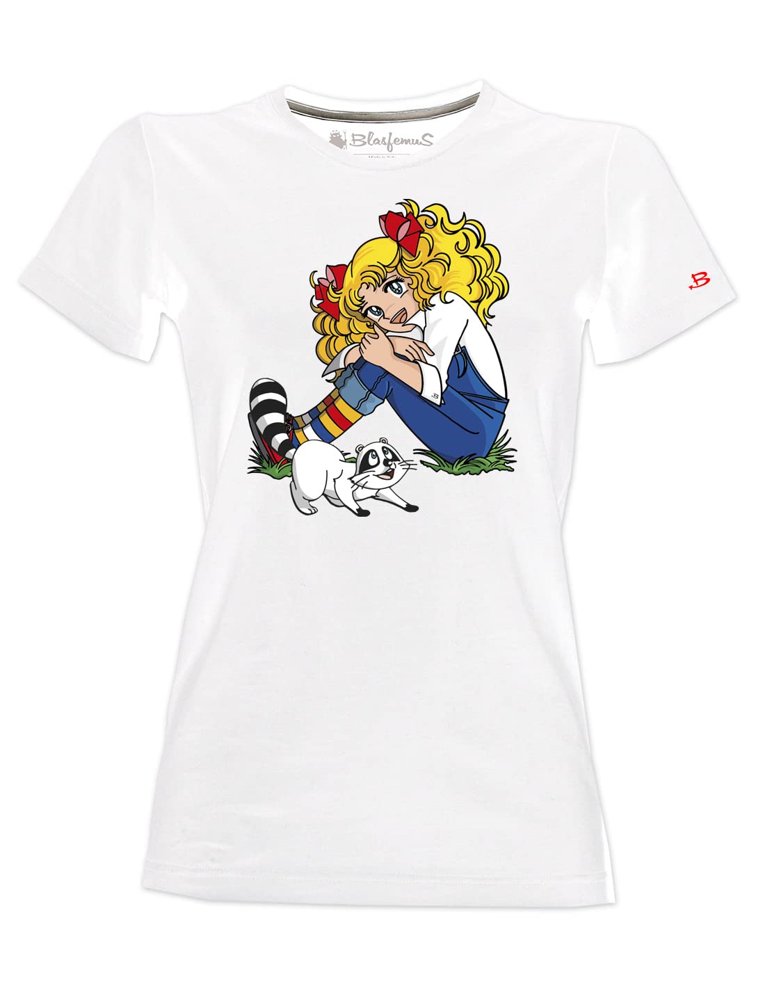 T-Shirt Donna Candy Candy Cartoni Anni 80 Manga