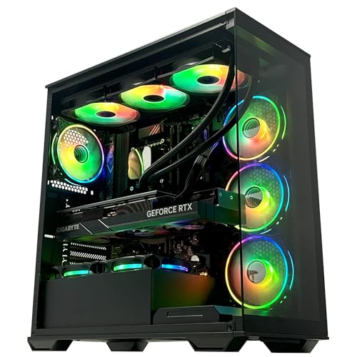 ginger6 Gaming PC Desktop 14ZF4X-PX - Intel Core i7 14700Kf Processor, Nvidia RTX 5070 12GB Graphics, 2TB M.2 NVMe SSD, 32GB DDR5, Z790, Wi-Fi 6E 802.11ax, Liquid Cooled, Windows 11 Home