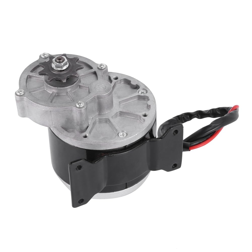 Correa Motor Eléctrico Reductor de Engranajes MY1025Z2 de 12 V y 250 W con Piñón de 9 Dientes, Motor de CC Cepillado, Reductor para Bicicletas Eléctricas y Scooters.